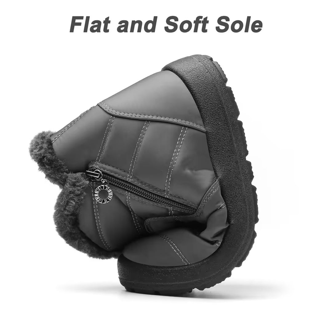 Botas de Nieve Impermeables para Mujer – Negras