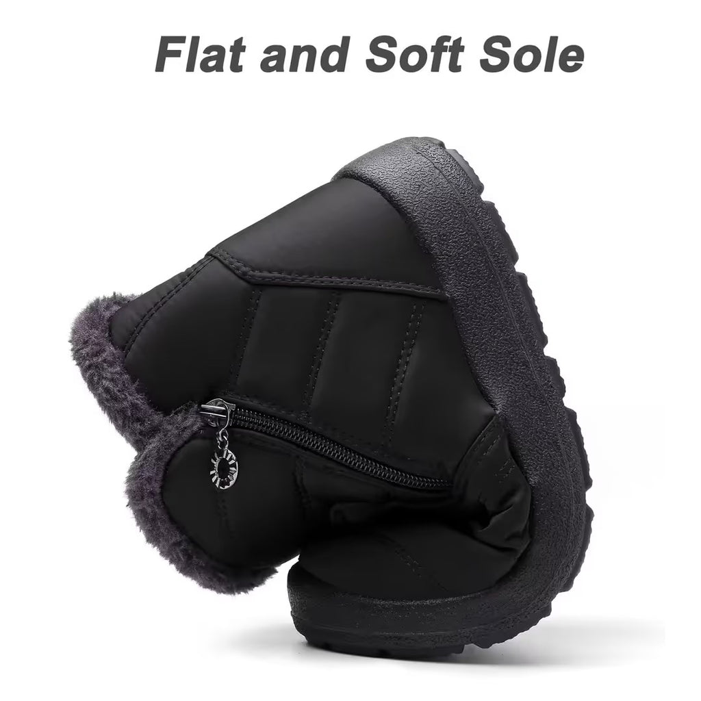 Botas de Nieve Impermeables para Mujer – Negras