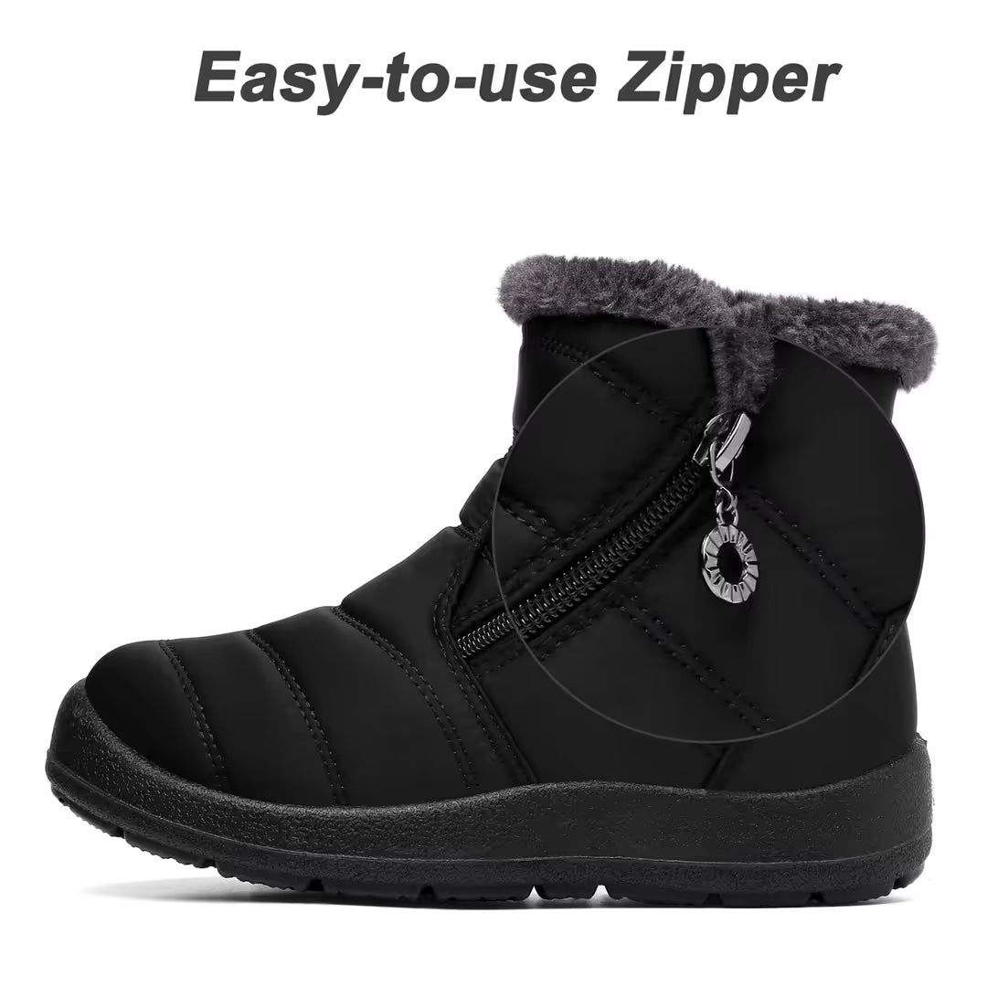 Botas de Nieve Impermeables para Mujer – Negras