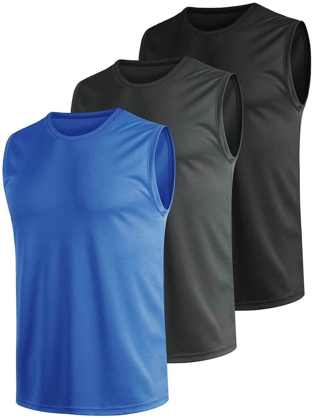 Pack 3 Camisetas Deportivas Sin Mangas Hombre – Transpirables para Gym y Running