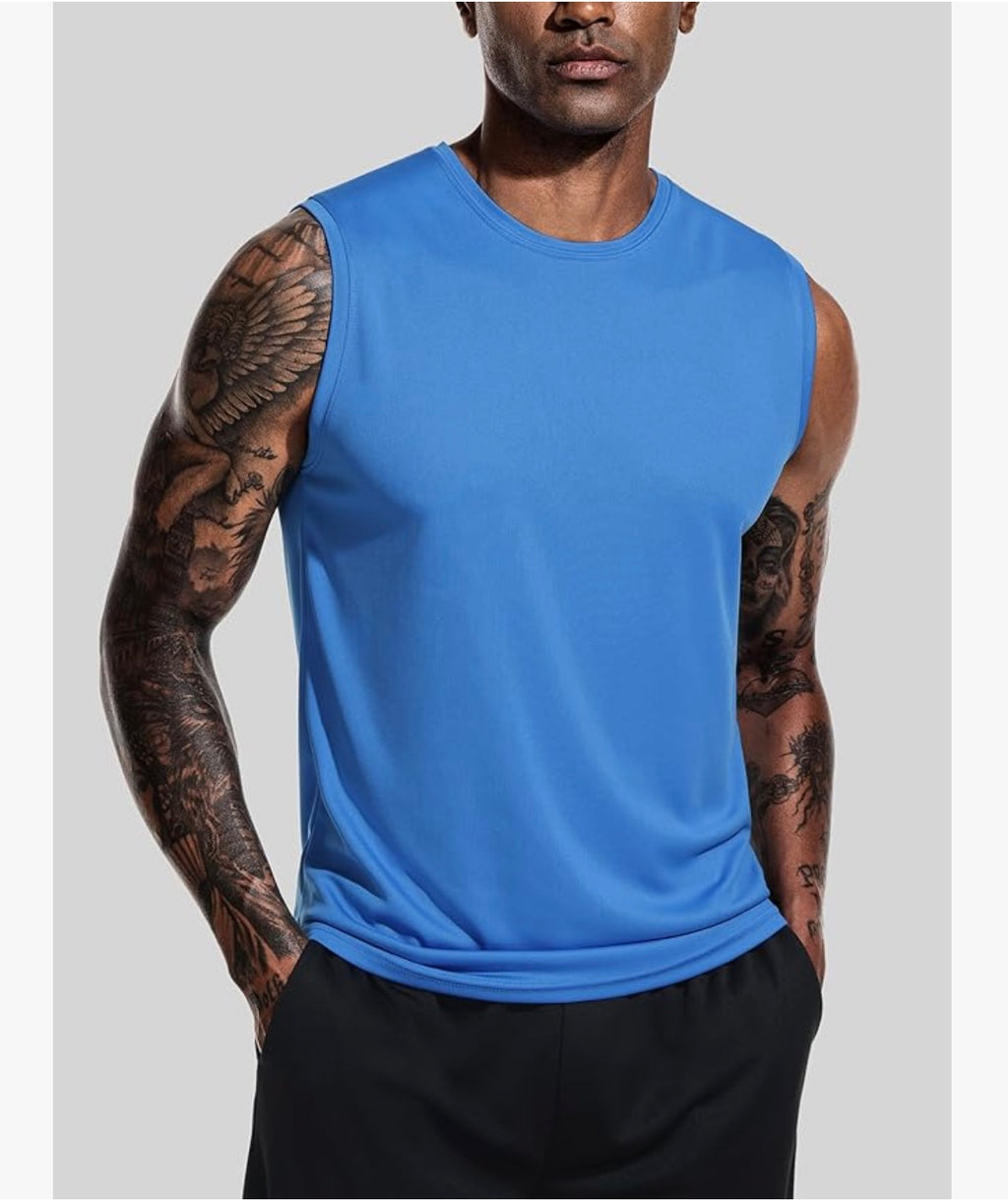Pack 3 Camisetas Deportivas Sin Mangas Hombre – Transpirables para Gym y Running