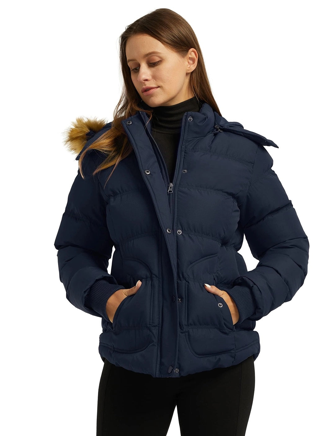 Chaqueta de invierno cálida para mujer Talla M