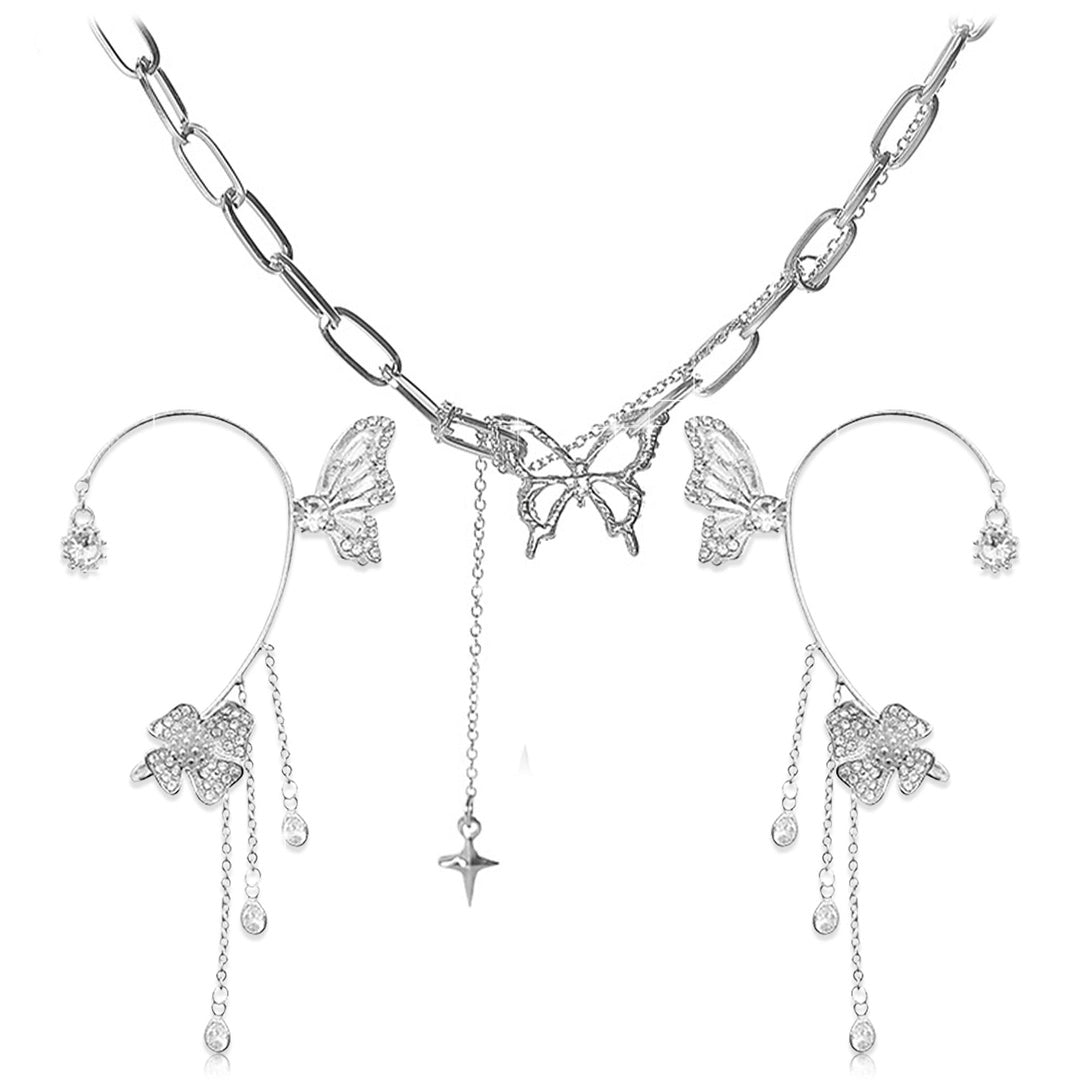 Collar y pendientes de mariposa LaVenty