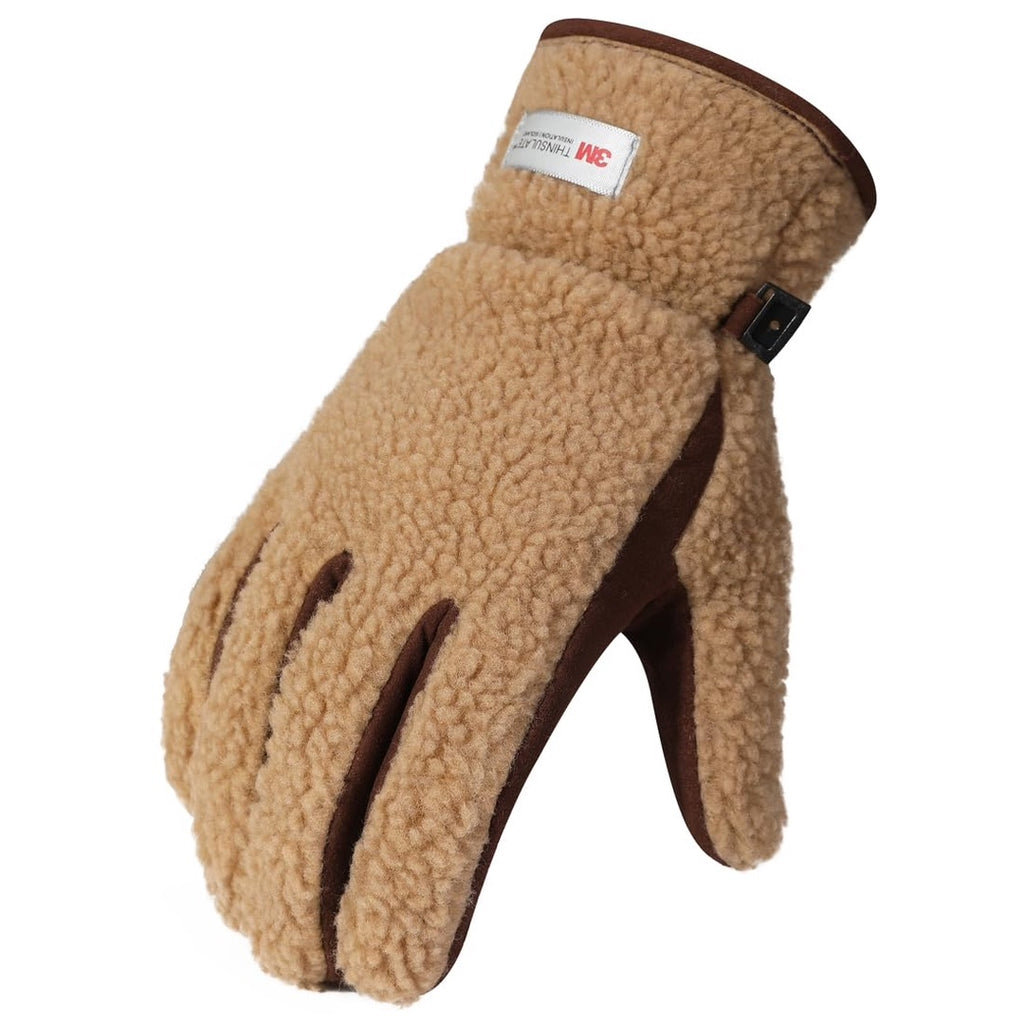 Guantes de invierno de piel de oveja
