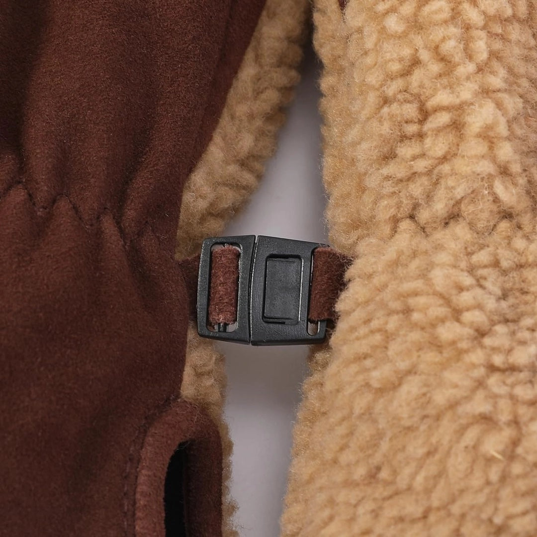 Guantes de invierno de piel de oveja