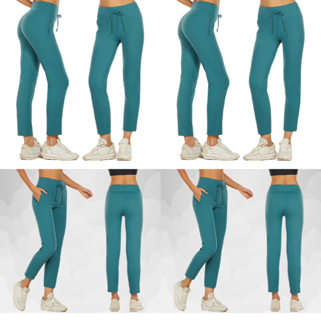 Pantalones de jogging para mujer de cintura alta – cómodos y transpirables