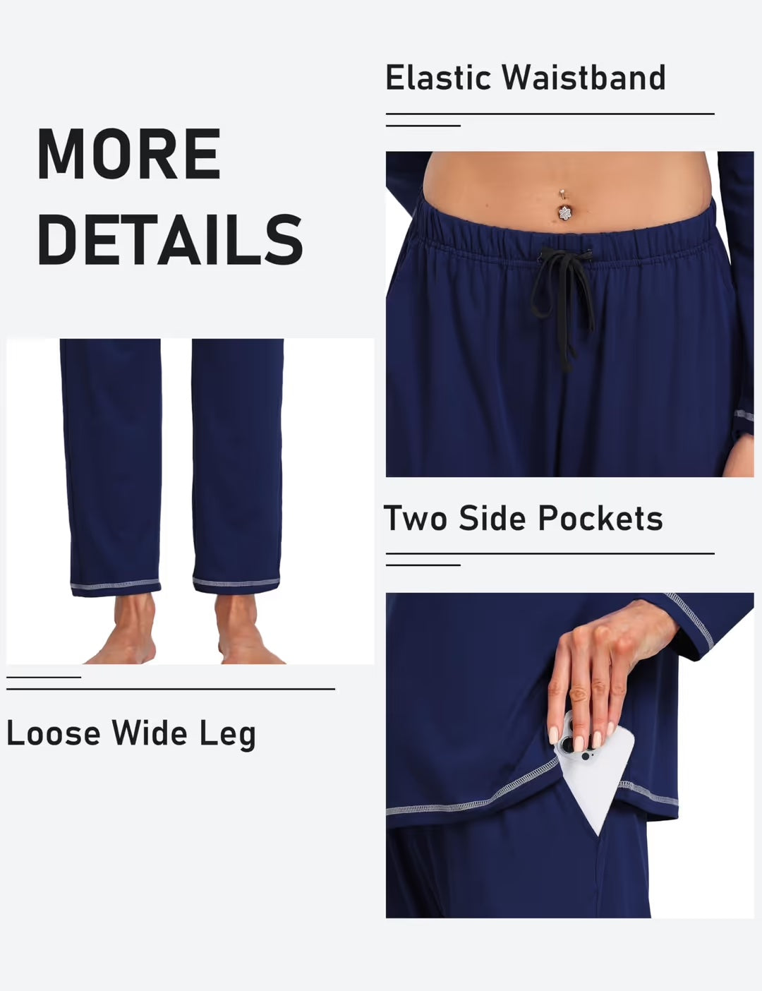 Conjunto de Pijama Loungewear para Mujer – Cómodo y Transpirable