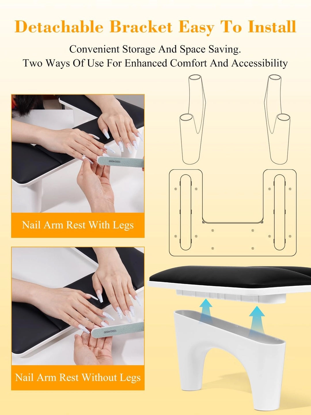 Reposamanos para mesa de manicura