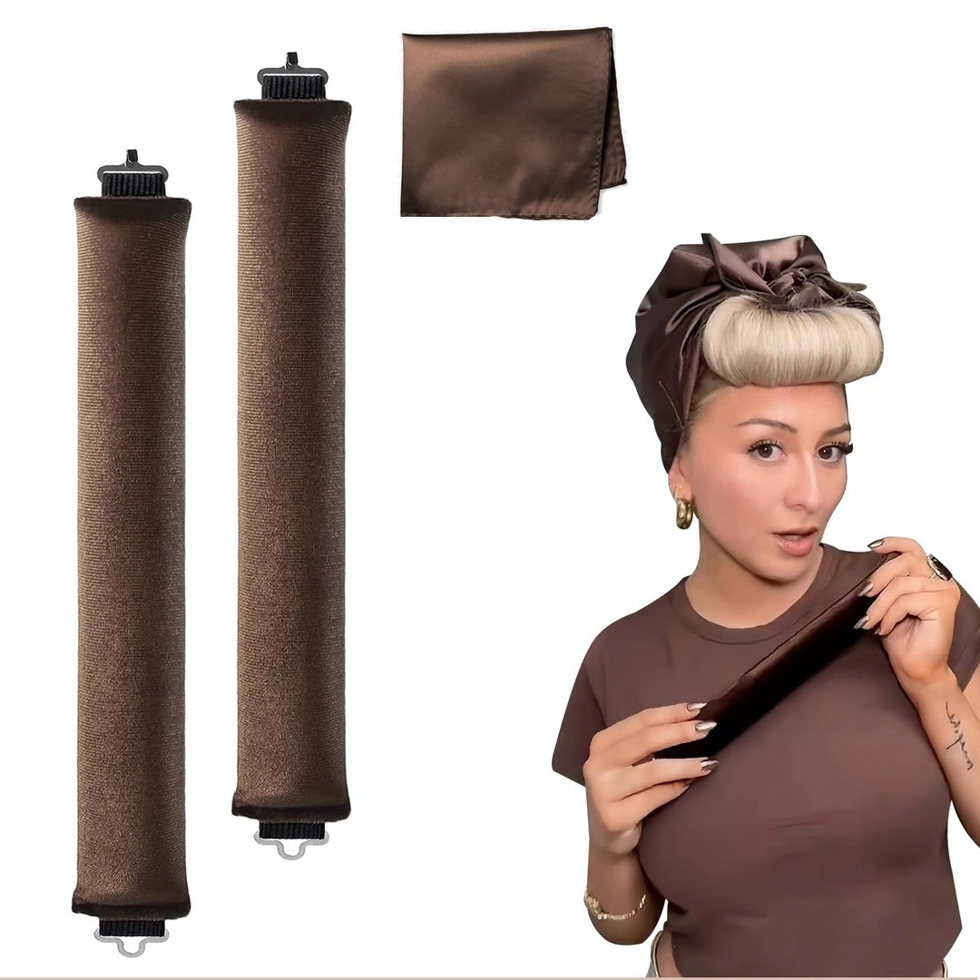 Rulos y banda para rizos naturales sin calor