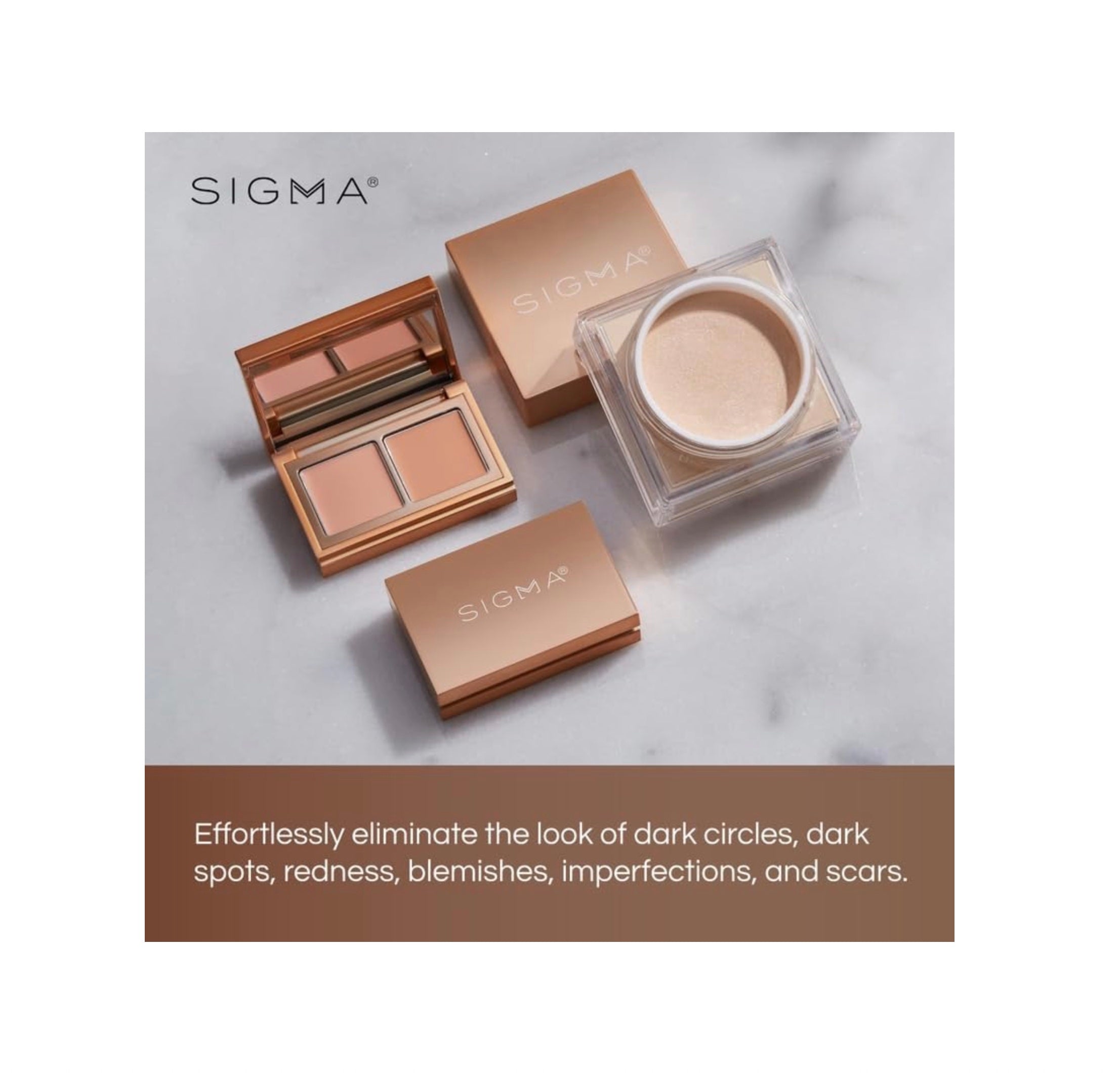 Sigma Corrector y prebase 2 en 1 para ojeras