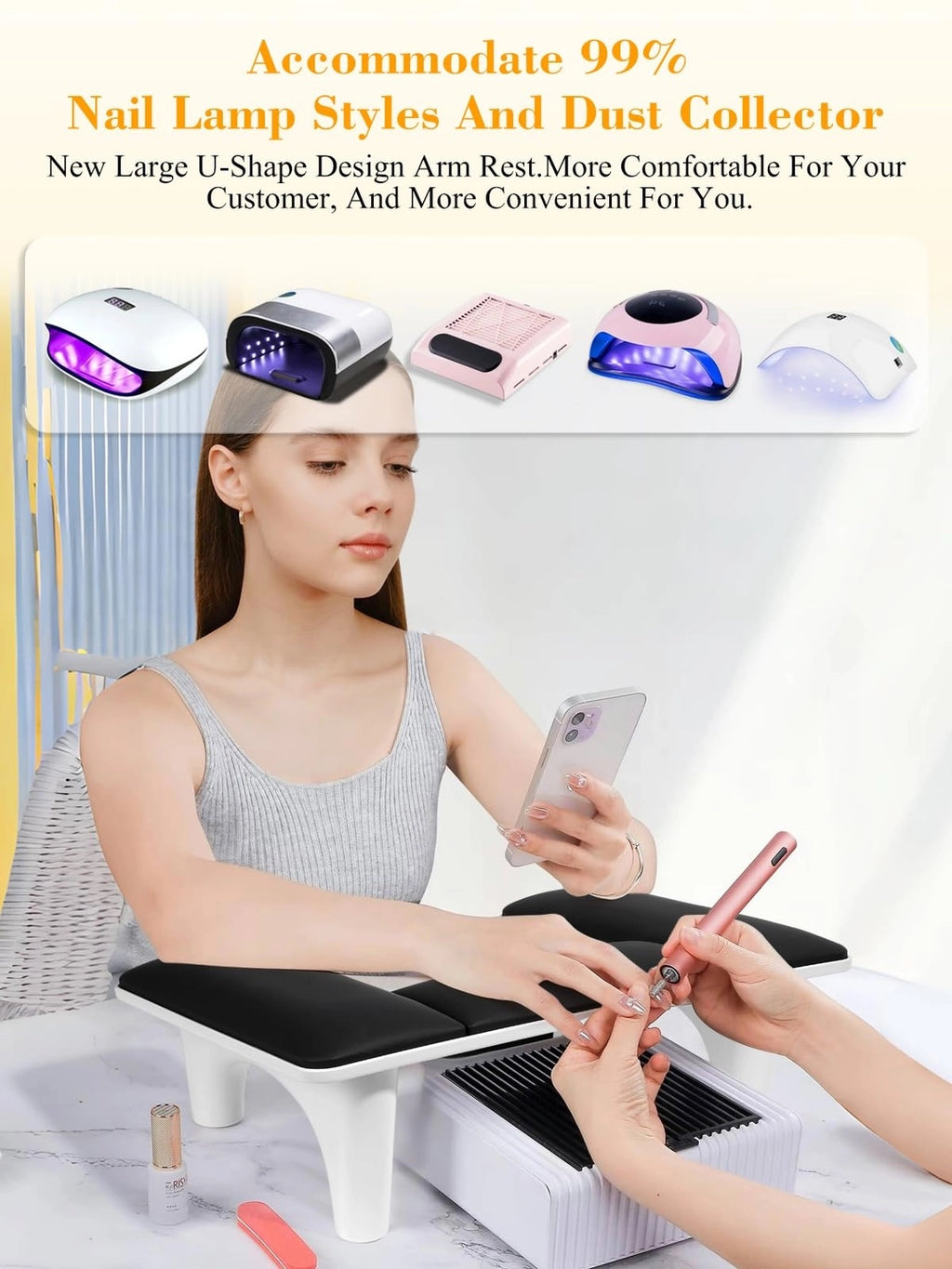 Reposamanos para mesa de manicura