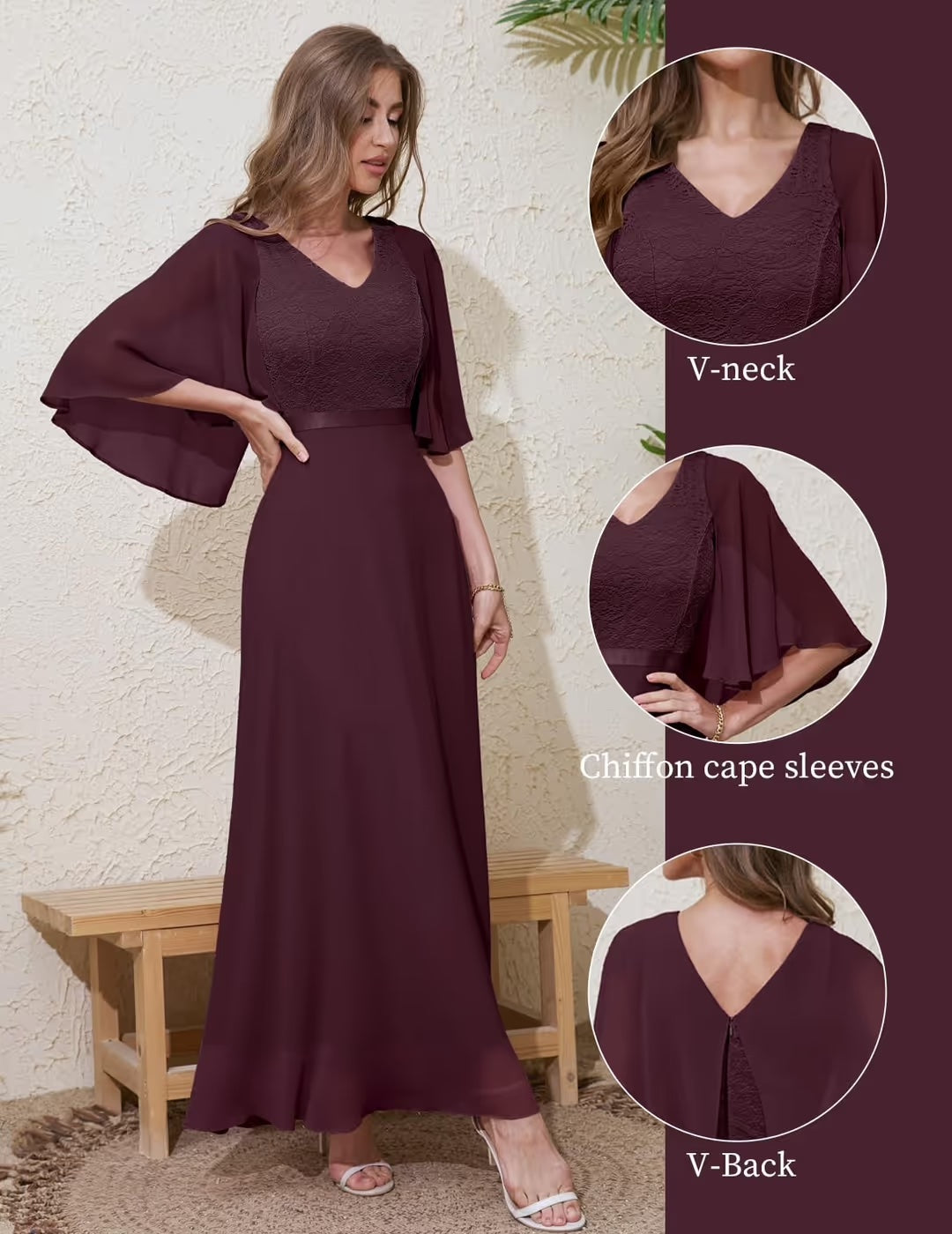 Vestido de Noche Elegante para Mujer DRESSTELLS – Ideal para Bodas y Eventos