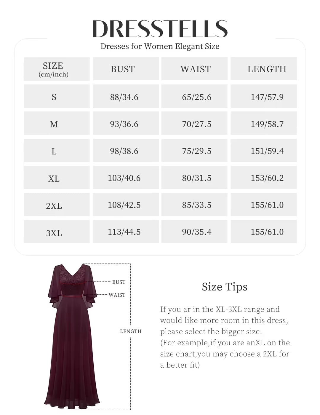 Vestido de Noche Elegante para Mujer DRESSTELLS – Ideal para Bodas y Eventos